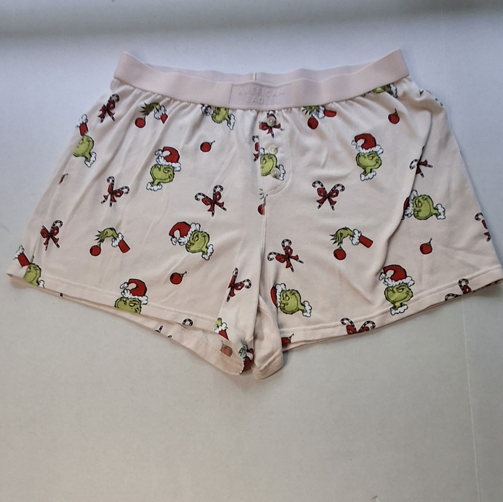 American Eagle Grinch Shorts